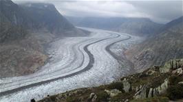 The Aletsch glacier as seen from Moosfluh - 2337m